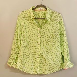Crown & Ivy Polka Dot Button Up